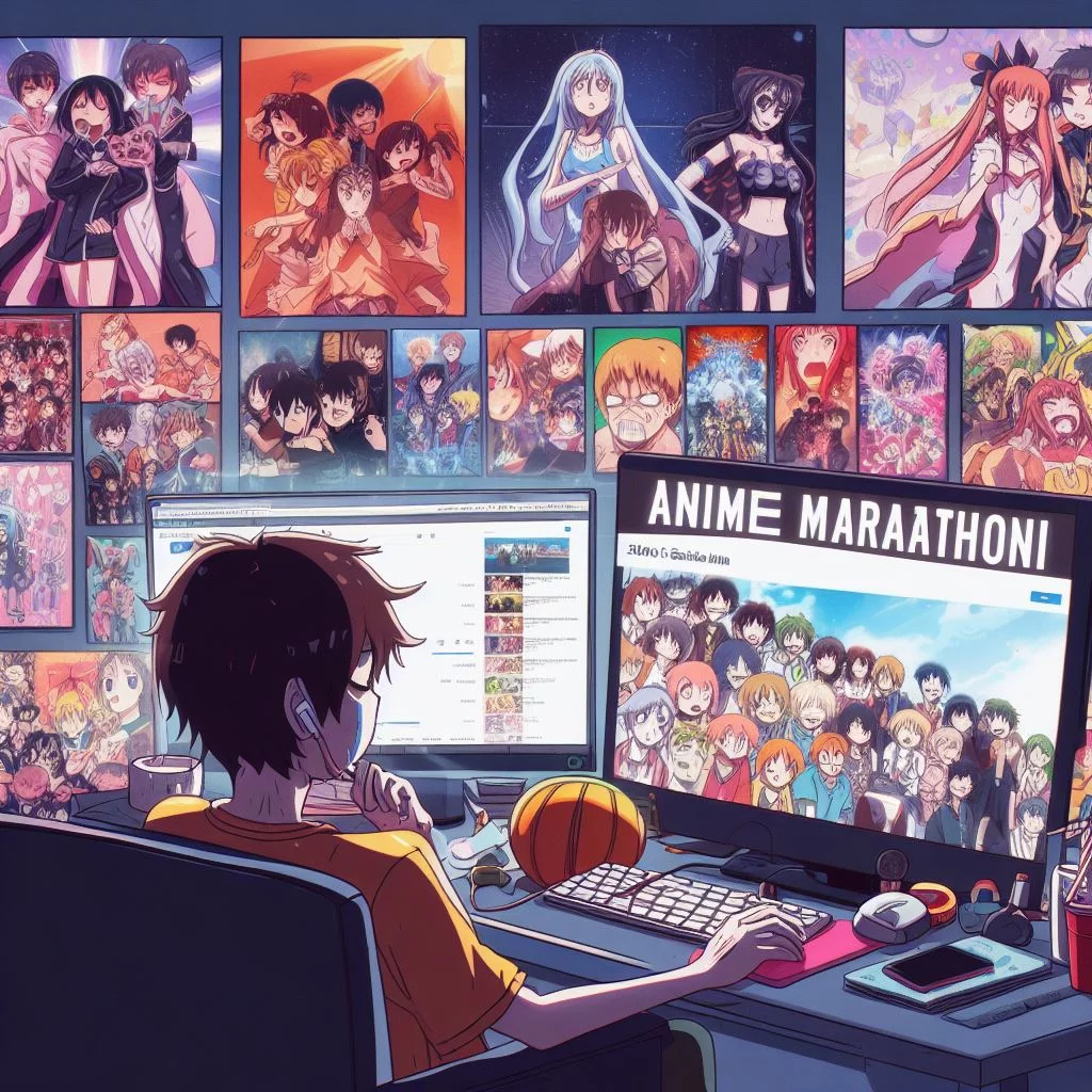Binge-watching 100 episodes of anime in a weekend.